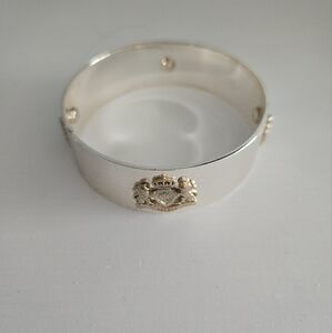 Silver and Gold Bangle Bracelet